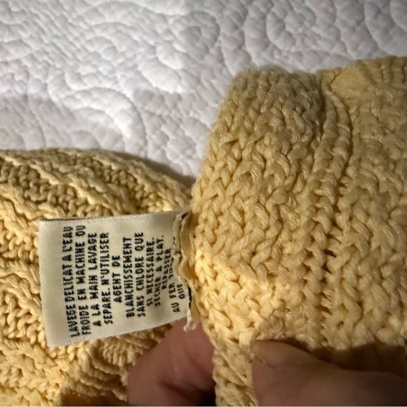 Women's Yellow Sweater 100% cotton - Picture 6 of 12